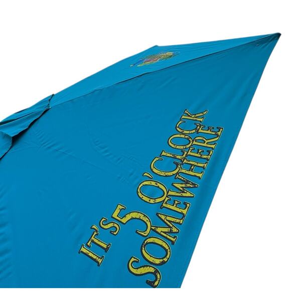 New! Margaritaville Its 5 O'Clock Somewhere 6 Foot Market Style Umbrella - Picture 3 of 9